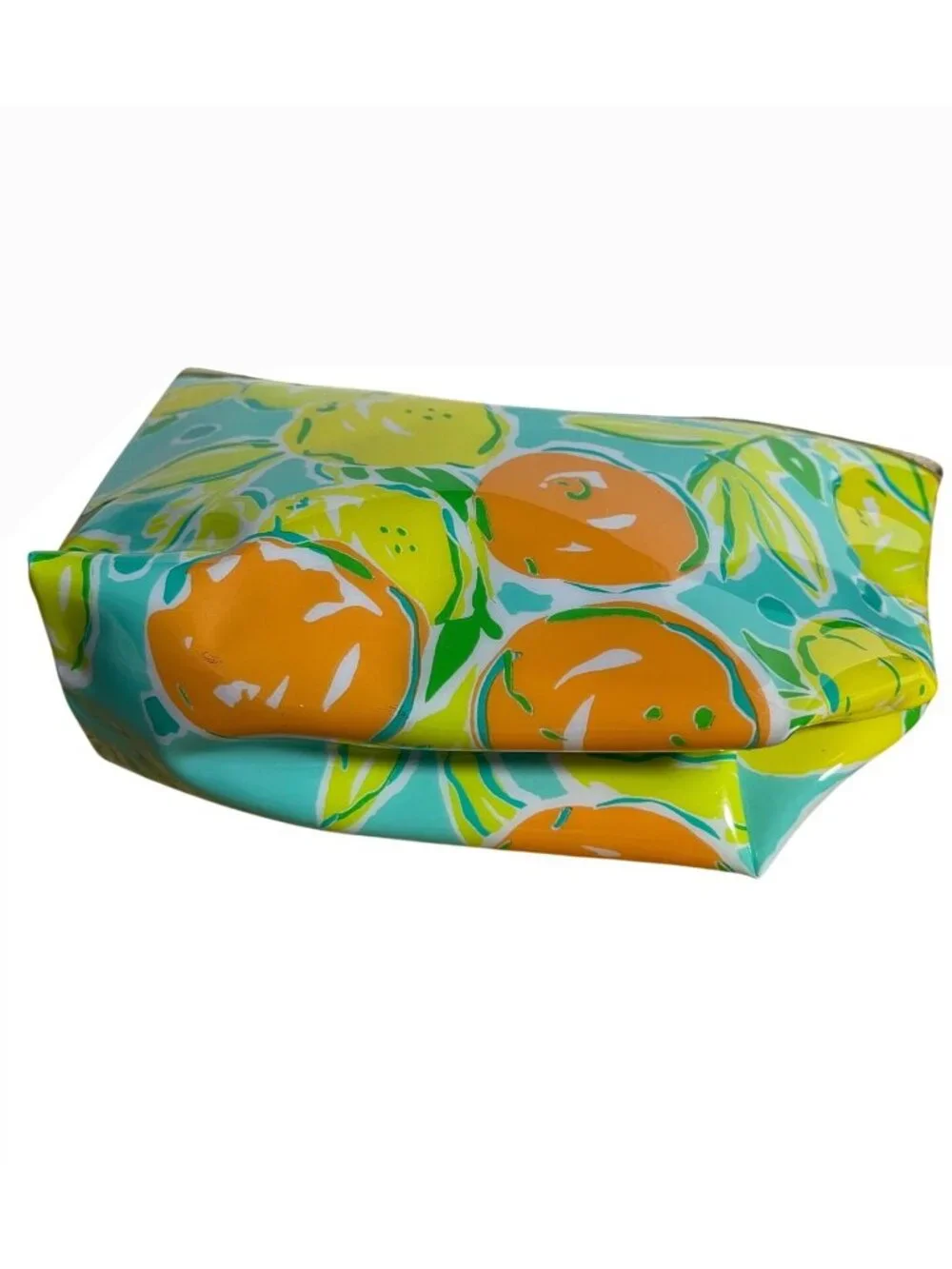 Lilly Pulitzer For Estee Lauder Citrus Print Makeup Bag